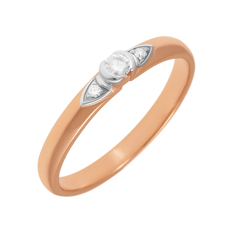 Кольцо, золото, бриллиант, 16391011